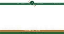 Desktop Screenshot of fircrestgolf.com