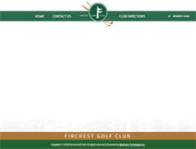 Tablet Screenshot of fircrestgolf.com